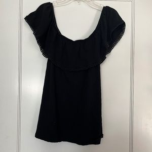 Old Navy Black Off Shoulder Top